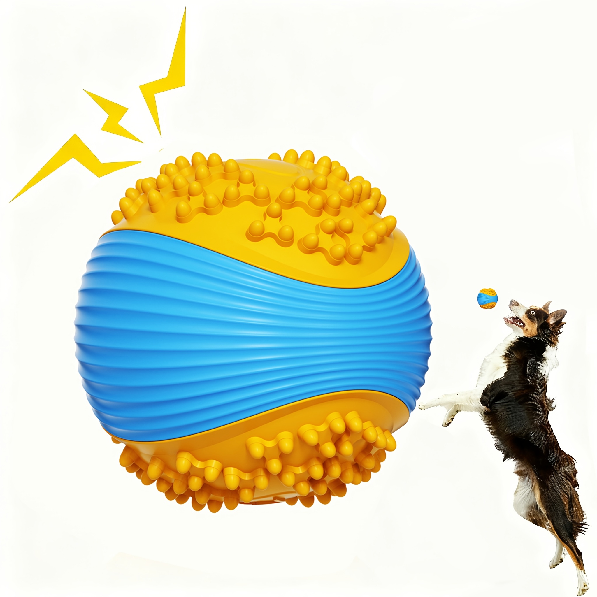 Indestructible Dog Chew Toy - Niezniszczalna piszcząca piłka dla psa, wytrzymała