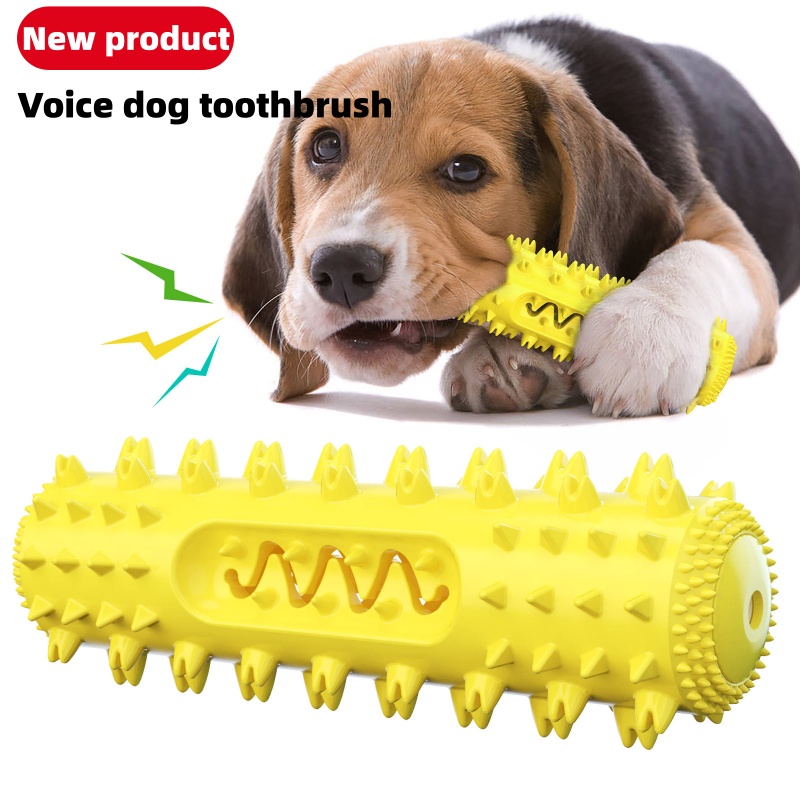 Rubber Treat Dispensing Dog Toy - Wytrzymała piszcząca zabawka do żucia dla