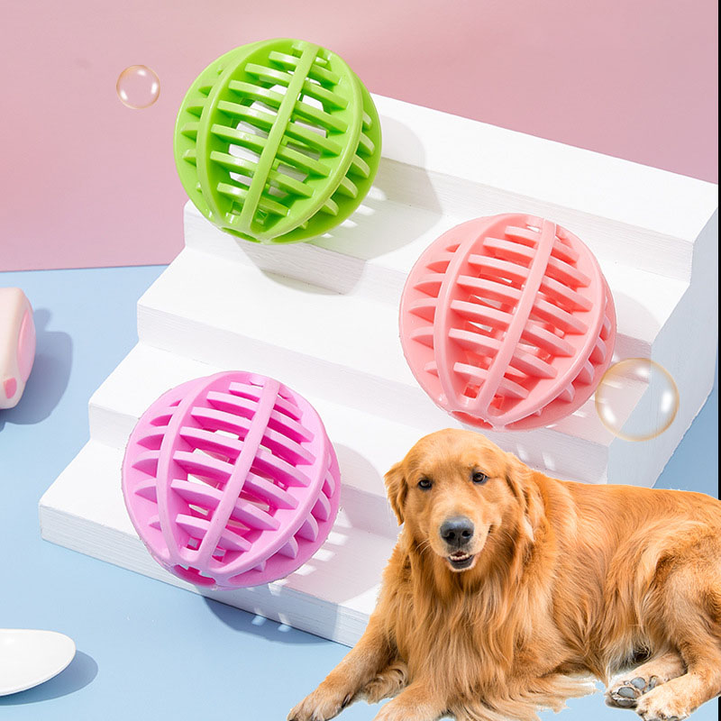 Rubber Treat Dispensing Dog Toy - Wytrzymała gumowa piłka dla psa dozująca