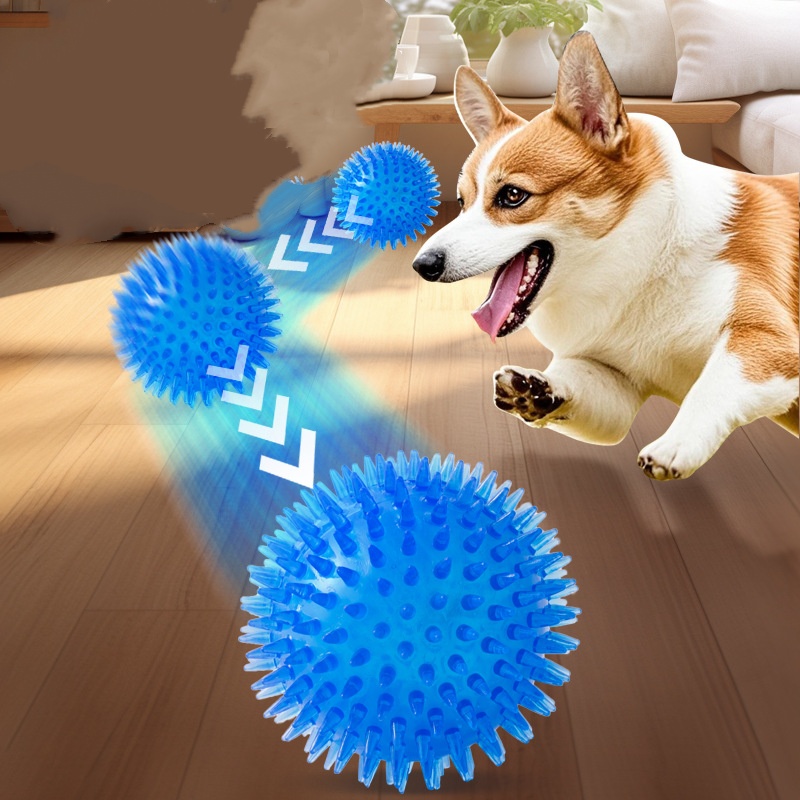 Piłka-zabawka dla kotów i psów – Interactive Squeaky Plush Dog Toy recenzja i cena
