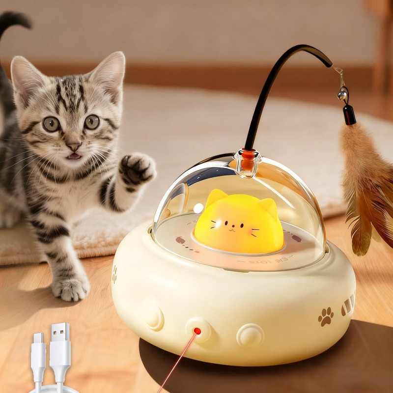 Ciche, interaktywne zabawki dl – Laser Pointer Cat Toy Automatic recenzja i cena