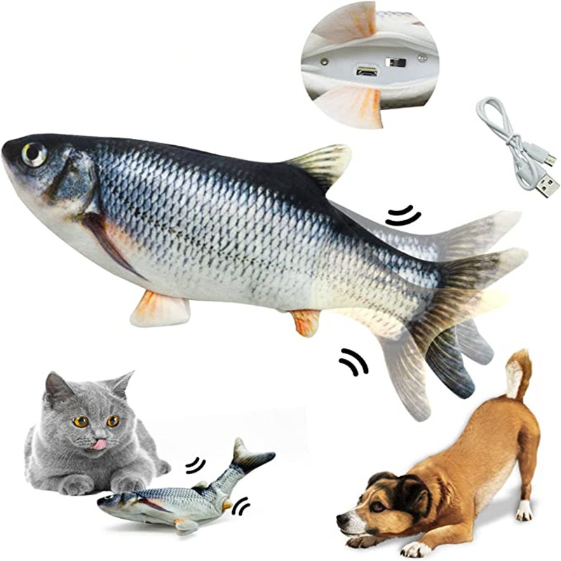 Zabawki dla kota Ryba Ładowark – Electric Floppy Fish Dog Toy recenzja i cena