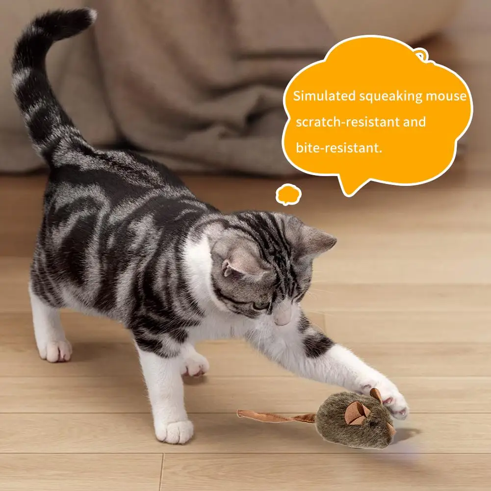 Zabawna pluszowa myszka dla ko – Catnip Interactive Plush Mouse recenzja i cena