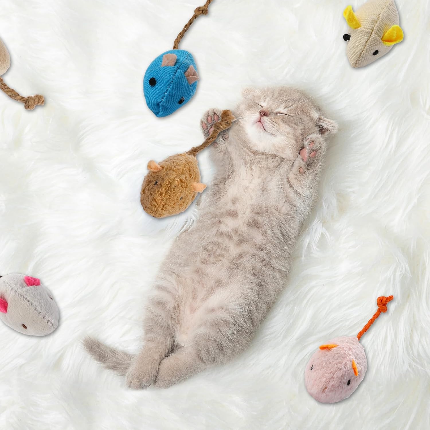 8 losowo pakowanych interaktyw – Catnip Interactive Plush Mouse recenzja i cena