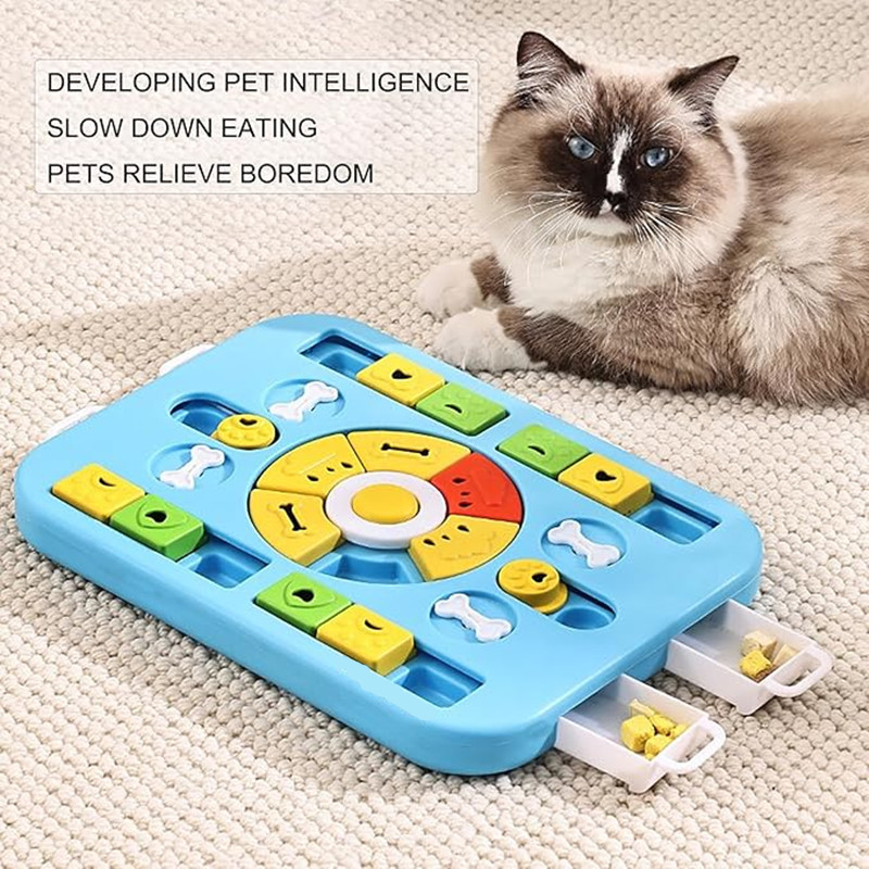 Interaktywna zabawka-puzzle dl – Interactive Squeaky Plush Dog Toy recenzja i cena