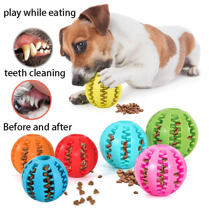 Interaktywna piłka-zabawka dla – Rubber Treat Dispensing Dog Toy recenzja i cena
