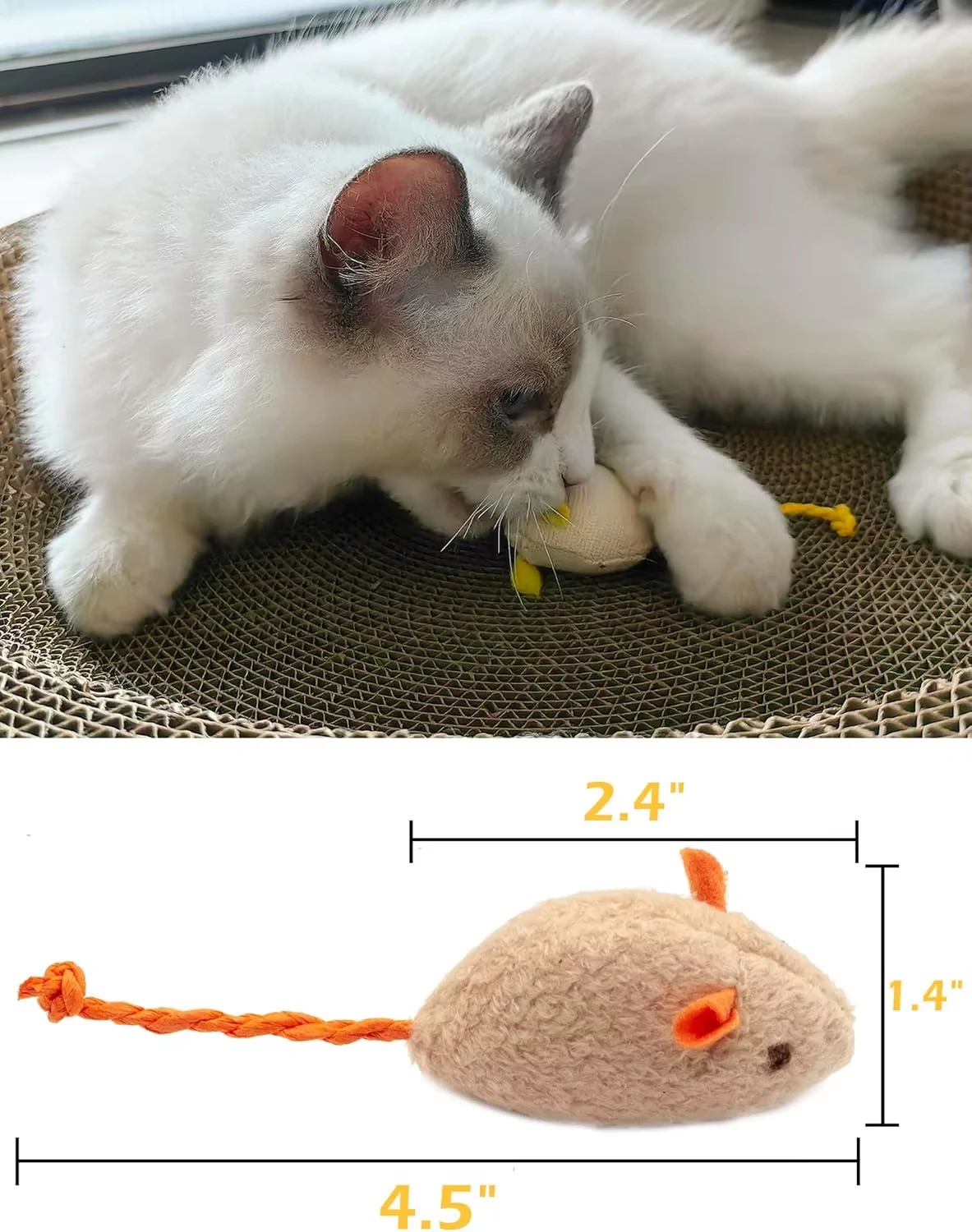 5 szt. Zabawki dla kota w kszt – Catnip Interactive Plush Mouse recenzja i cena